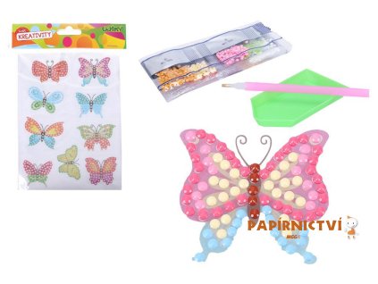 Kreativní set W033545 diamond nálepky Motýli 5330447