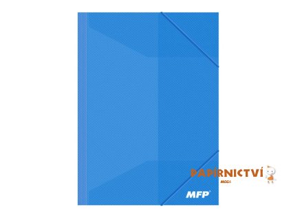 Složka M A4 modrá 3 klop.s gumou PP 5370341