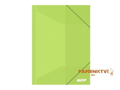 Složka M A4 zelená 3 klop.s gumou PP 5370342