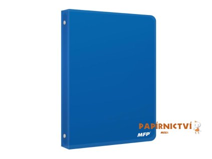 Pořadač M 4-kroužek modrý PP A4 5370344
