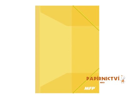 Složka M A4 žlutá 3 klop.s gumou PP 5370396