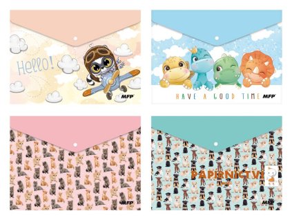 Složka M druk A4 PP potisk dětský mix č.1 5371010