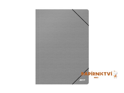 Složka M 3 klop.s gumou A4 šedá 5371171