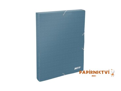 Složka M box 3cm s gumkou A4 modrá 5371181