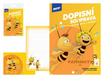 Dopisní papír barevný LUX 5+10 Včelka Mája 5550327