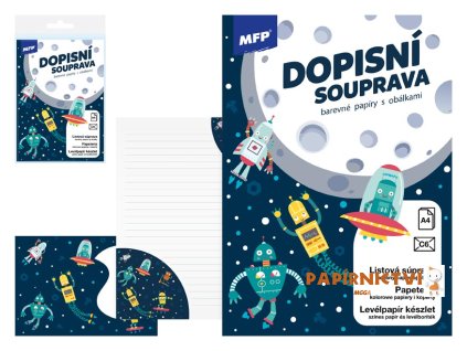 Dopisní papír barevný LUX 5+10 (Vesmír) 5550363