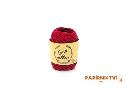 Stuha vázací papír 10m/2mm červená 5660266