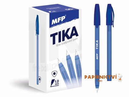 Kuličkové pero Tika 107 - modrá 6001154