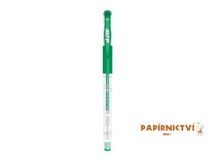 Gelové pero kus GS1038 - green, zelená 6001210