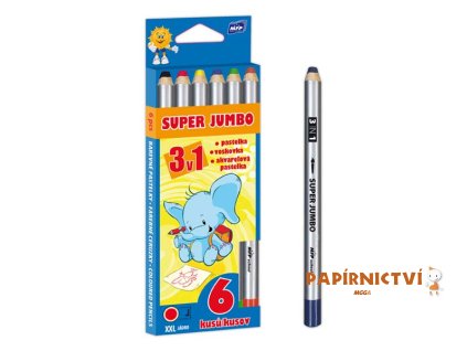 Pastelky MFP  6 ks  Super Jumbo 3v1 6300336