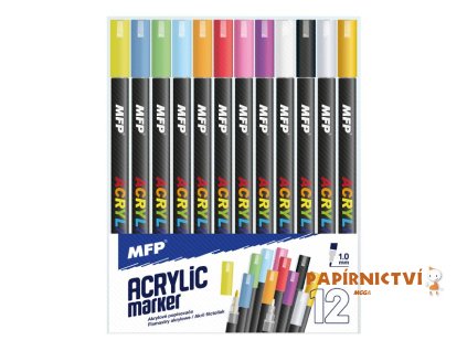 Akrylový popisovač MFP 1mm set 12ks 6410820