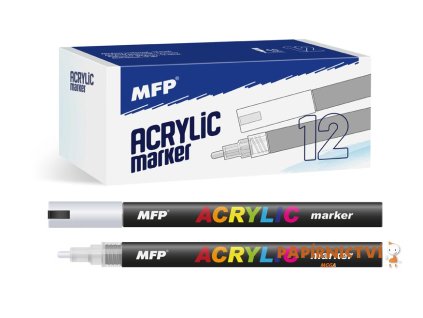 Akrylový popisovač MFP 4mm - stříbrný 6410822