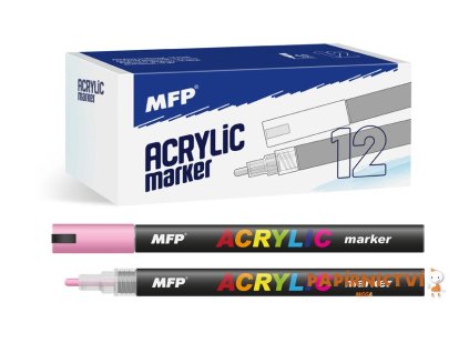 Akrylový popisovač MFP 4mm - růžový 6410826