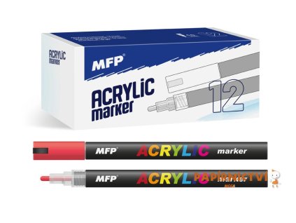 Akrylový popisovač MFP 4mm - červený 6410827