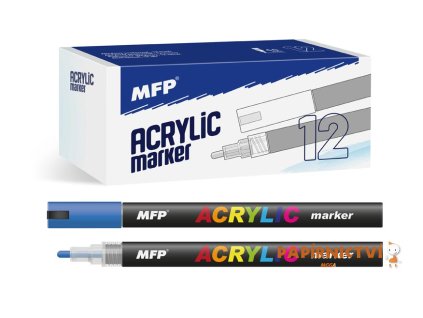 Akrylový popisovač MFP 4mm - modrý tmavý 6410828