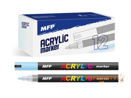 Akrylový popisovač MFP 4mm - modrý světlý 6410829