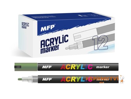 Akrylový popisovač MFP 4mm - zelený tmavý 6410830