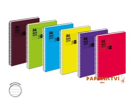 Blok se spirálou A6 linka, 80 listů 7500803