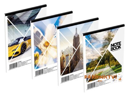 Blok trhací A6 čistý, 50 listů, mix 7500939