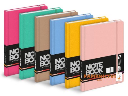 Blok s gumkou A7 linka, 100 listů, mix2 7501607