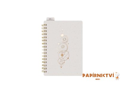 Blok se spirálou A6 linka 80l/80g krémový 7501616