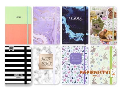 Blok s gumkou A6 96 listů mix č.6 linka 7501621