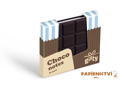Gifty - Notes 90x90mm  - čokoláda 7501642