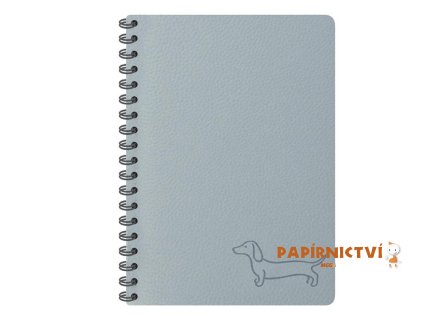 Blok se spirálou gray 11x15cm 80l/70g 7501648