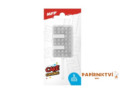Dortová svíčka MFP blok č. 3 šedá 8800095