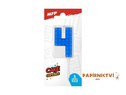 Dortová svíčka MFP blok č. 4 modrá 8800097