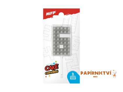 Dortová svíčka MFP blok č. 6 šedá 8800101