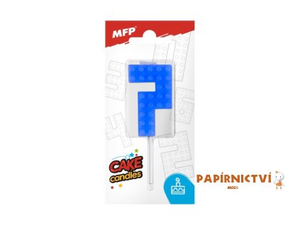 Dortová svíčka MFP blok č. 7 modrá 8800103