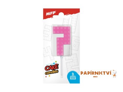 Dortová svíčka MFP blok č. 7 růžová 8800104