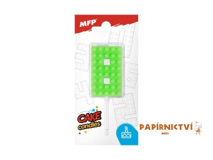 Dortová svíčka MFP blok č. 8 zelená 8800105