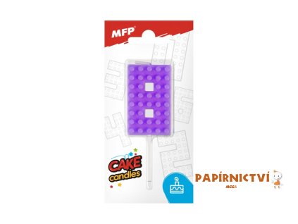 Dortová svíčka MFP blok č. 8 fialová 8800106