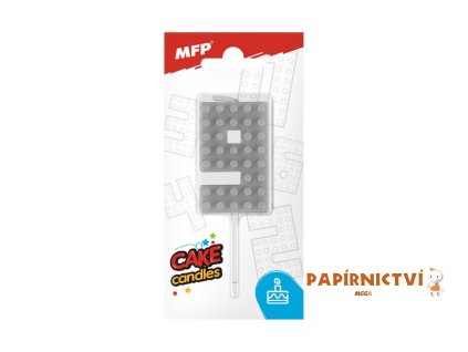 Dortová svíčka MFP blok č. 9 šedá 8800107