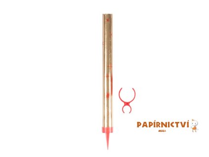 Fontána párty 12cm + držák na láhev - 1 ks - zlatá 8800126