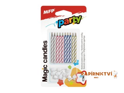 Dortové svíčky MFP Magic 10ks 6cm 8800146