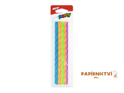 Dortové svíčky MFP tenké 24ks 17cm 8800149