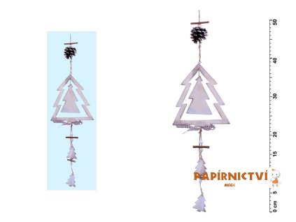 Závěs Stromek dřevěný 50cm JK-2481A 8885514