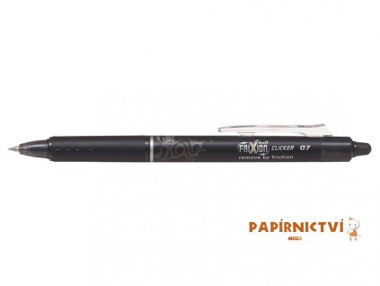 Gelový roller FriXion clicker 0,7 - černý