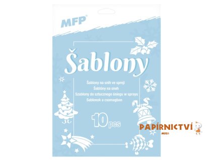 Šablony na sníh ve spreji 10motivů 8885892