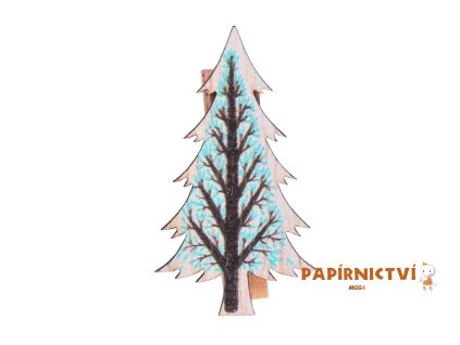 Kolíček stromek 9ks dřevo 8886462