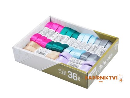 Stuha 3m x 1,2cm box mix 1 8886649