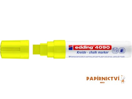 Křídový popisovač EDDING 4090 - neonový žlutý