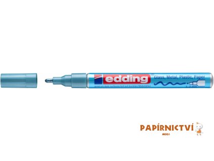 Lakový popisovač EDDING 751 - metalický světle modrý 070
