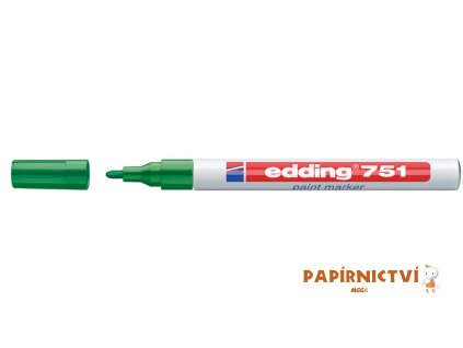 Lakový popisovač EDDING 751 - zelený