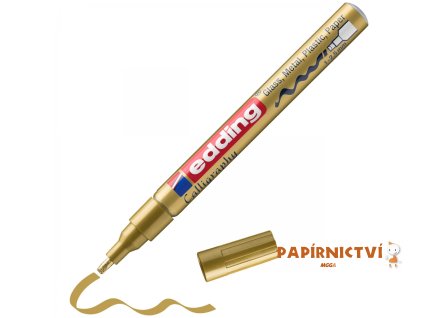 Lakový popisovač EDDING 753 kaligrafický - zlatý