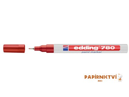 Lakový popisovač EDDING 780 - červený
