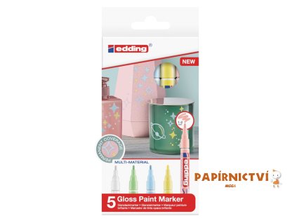 Lakový popisovač EDDING 780/5S, metalické barvy